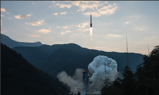 我国乐成发射第4颗新一代北斗导航卫星